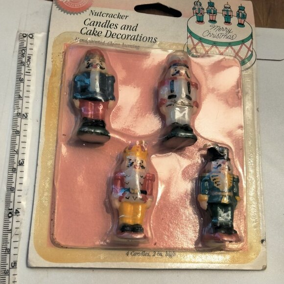 Wilton Nutcracker Handpainted Candle Cake Decorations Christmas 1994  Vintage  4 - Picture 3 of 10